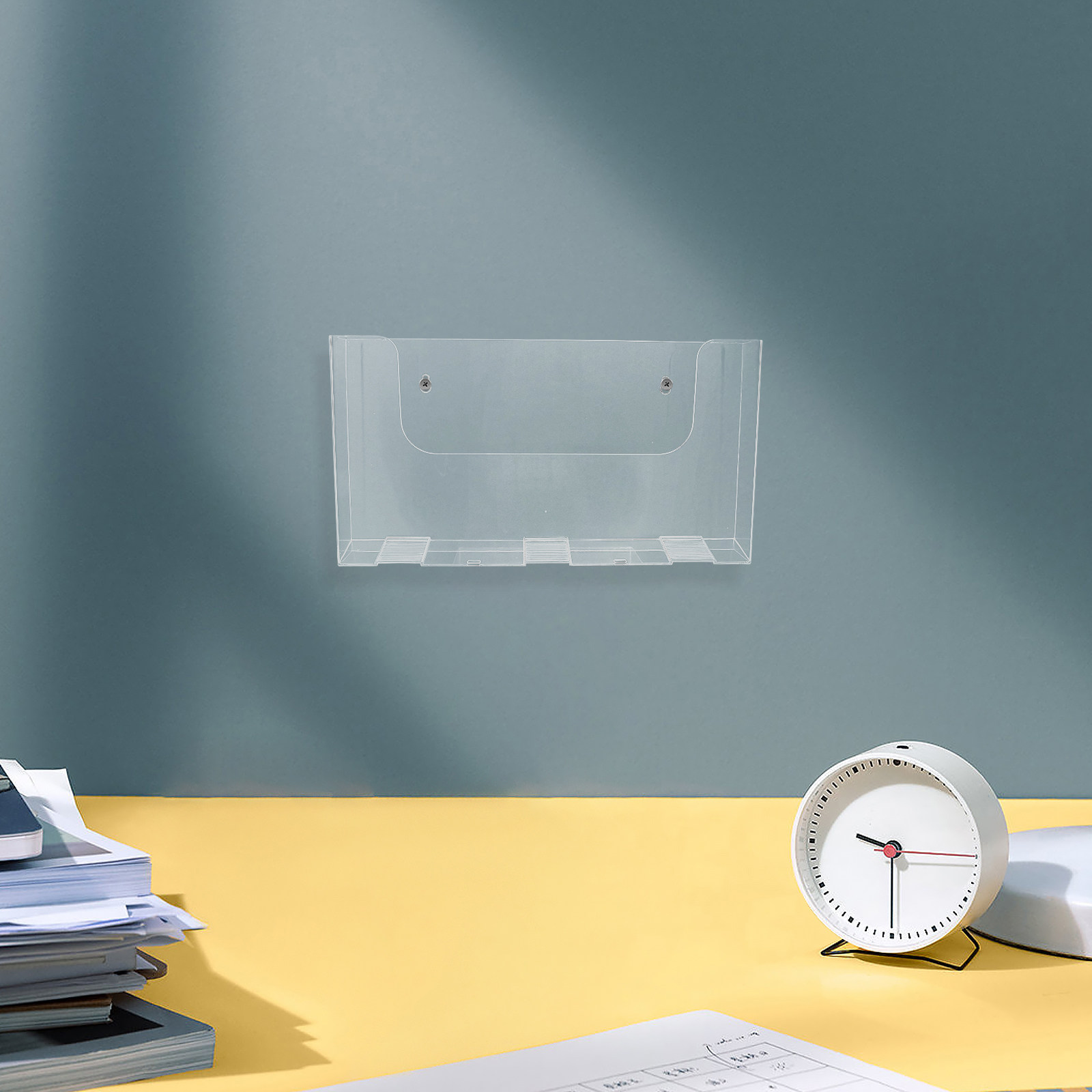 Magazine Holder Rack - حامل ملفات أكريليك شفاف مثبت على