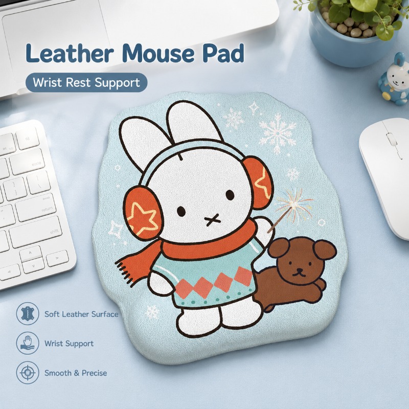 Leather Desk Pad - وسادة فأرة جلدية بتصميم أنيمي ميفي