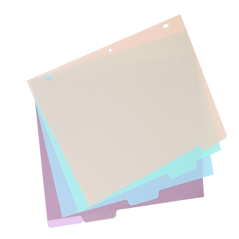Tab Divider A4 - مجموعة واحدة من فواصل الملفات البلاستيكية