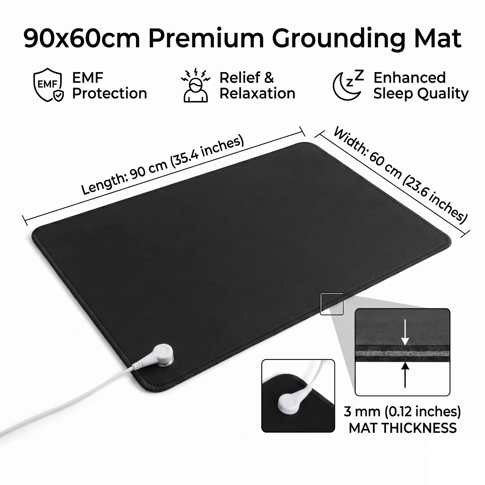 Leather Desk Pad - حصيرة تأريض من جلد البولي يوريثان
