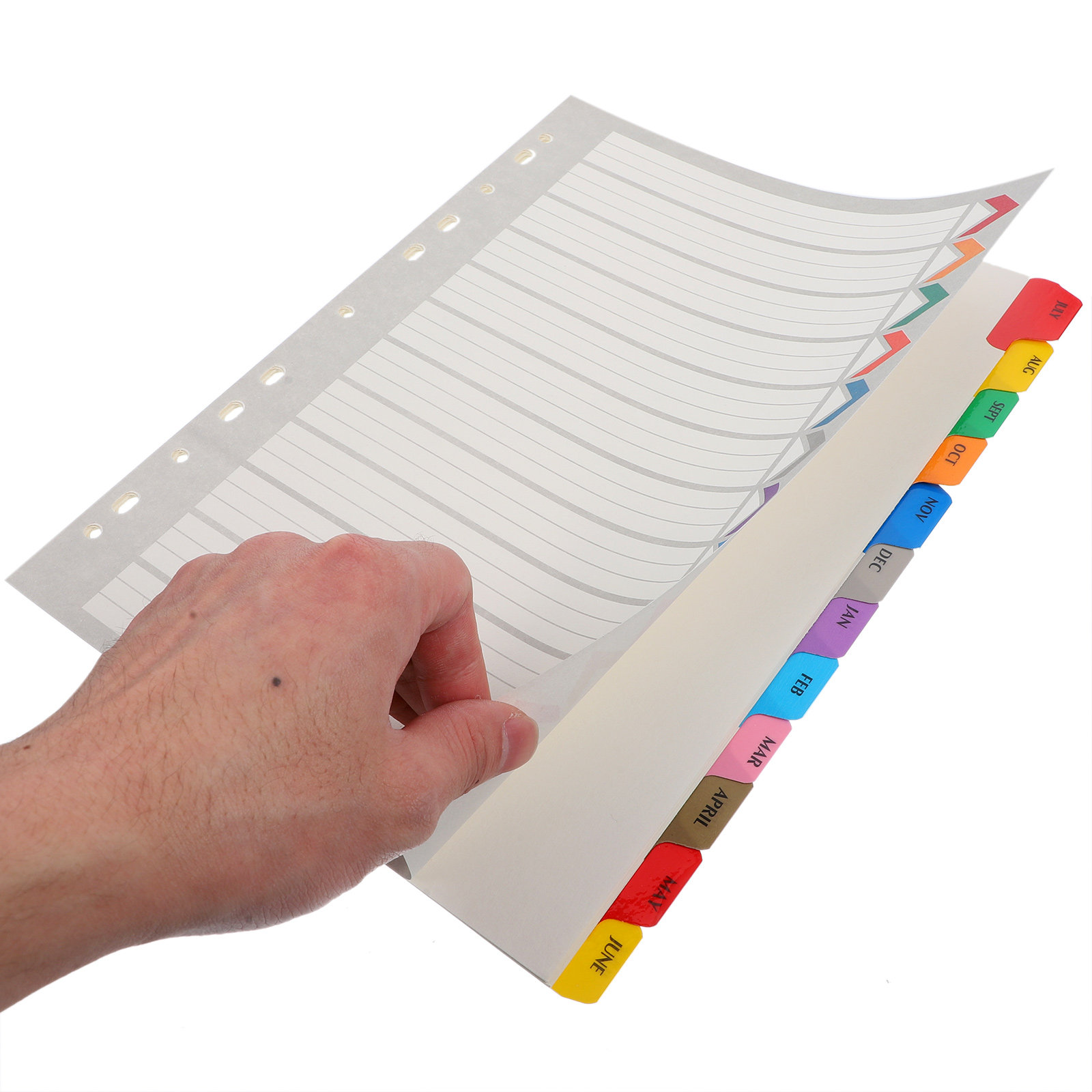 12 ورقة فواصل قابلة للفصل بحجم - مراجعة Tab Divider A4 وسعره