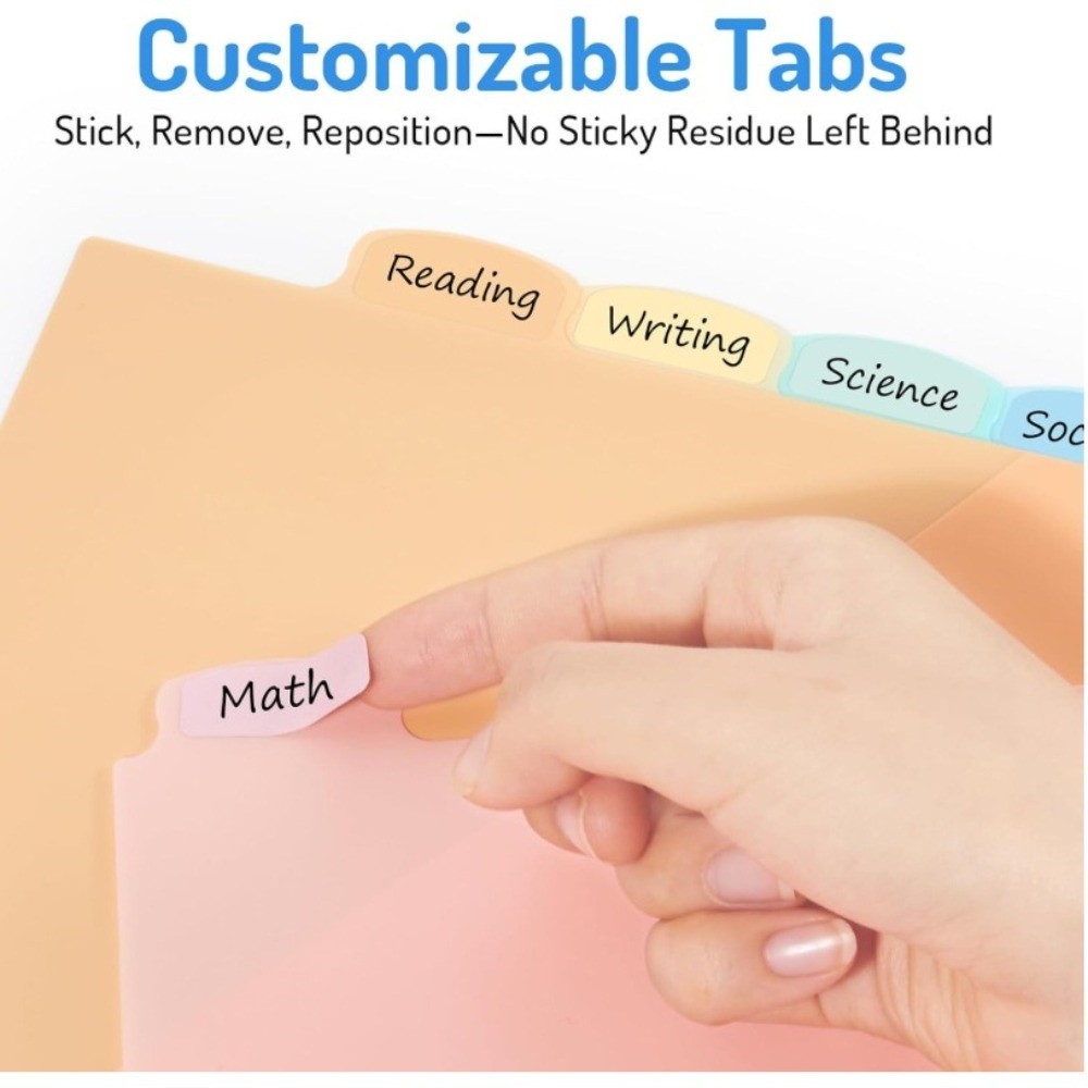 فواصل ملفات بلاستيكية شفافة وم - مراجعة Tab Divider A4 وسعره