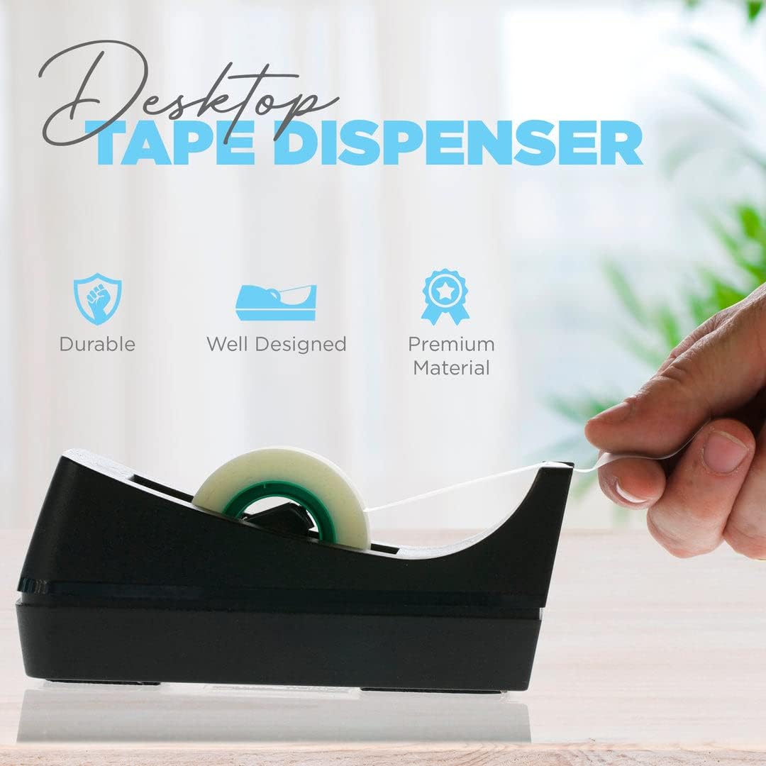 موزع أشرطة سطح المكتب - قاعدة  - مراجعة Tape Dispenser Weighted وسعره