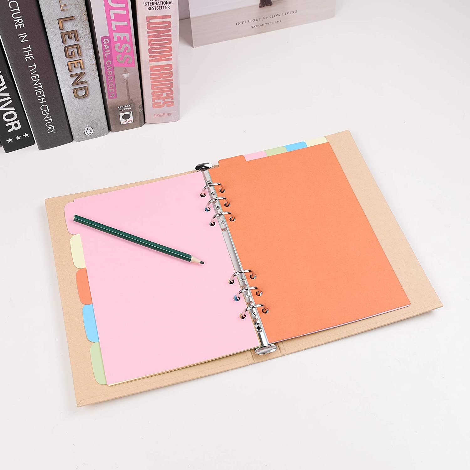 A5/A6/A7/B5/A4 فاصل الأوراق فه - مراجعة Tab Divider A4 وسعره