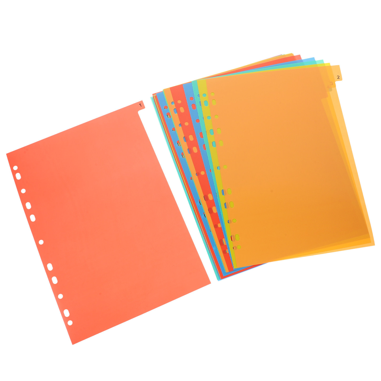 20 ورقة من فواصل الملفات البلا - مراجعة Tab Divider A4 وسعره