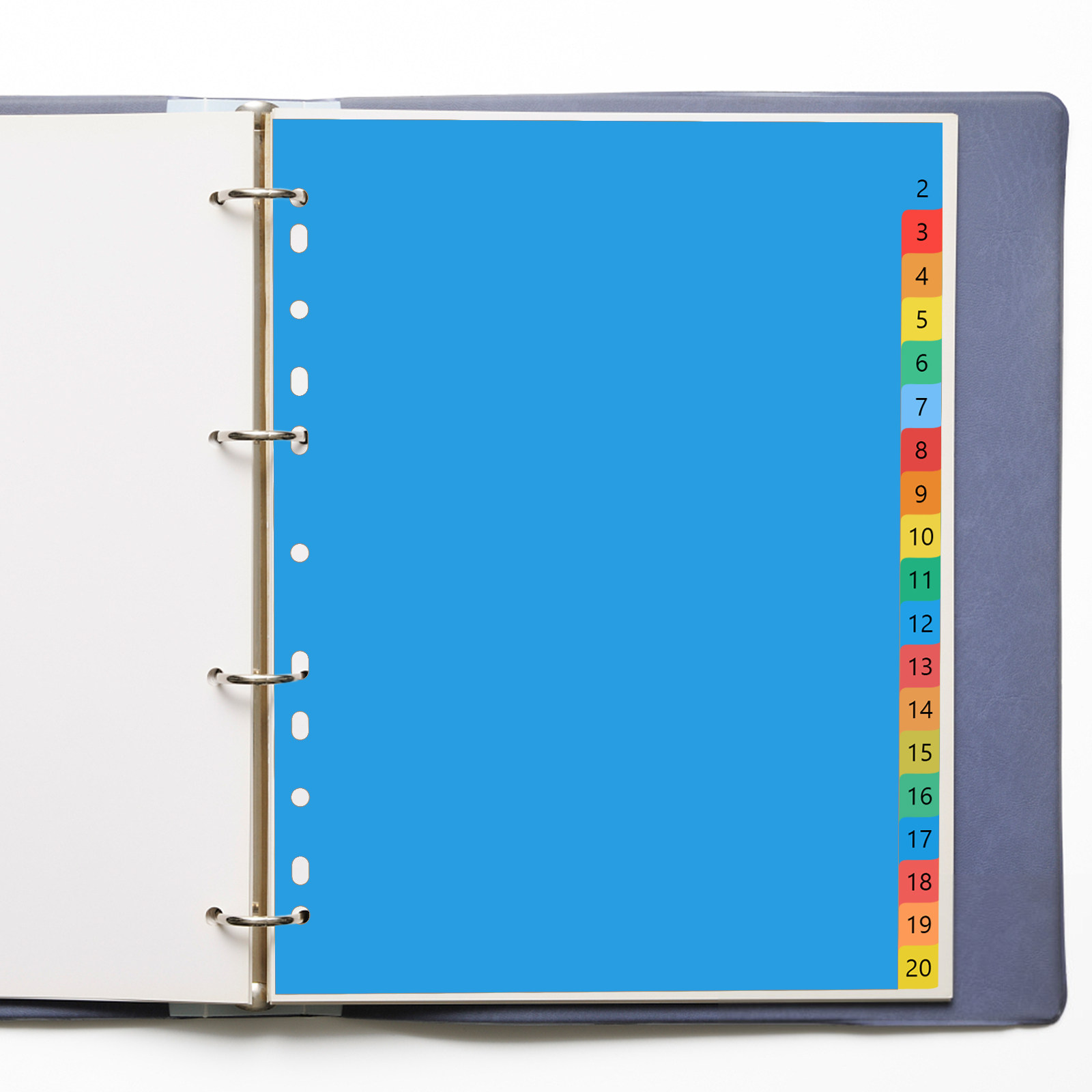 فواصل بلاستيكية ملونة مقاس A4  - مراجعة Tab Divider A4 وسعره