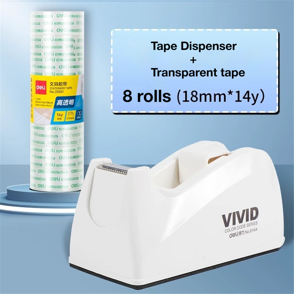 موزع شريط لاصق للمكتب مع 8 لفا - مراجعة Tape Dispenser Weighted وسعره