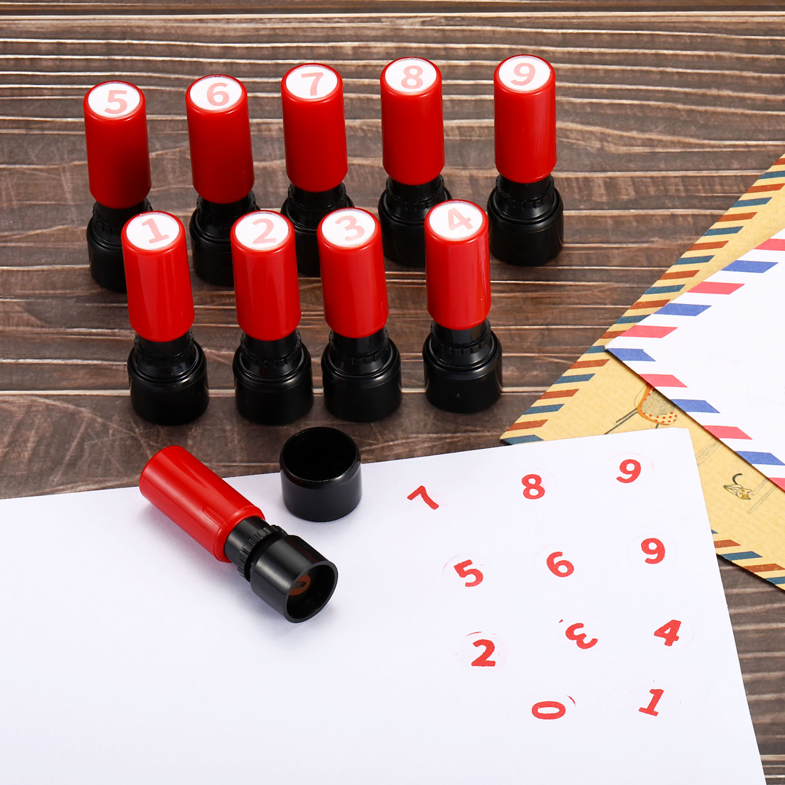 أختام أرقام ذاتية الحبر من 0 إ - مراجعة Rubber Date Stamp وسعره